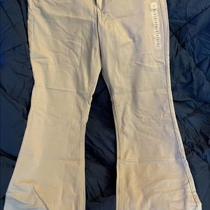NWT !! AMERICAN EAGLE ARTIST HI-RISE ARTIST SUPER STRETCH 20 TALL KHAKI